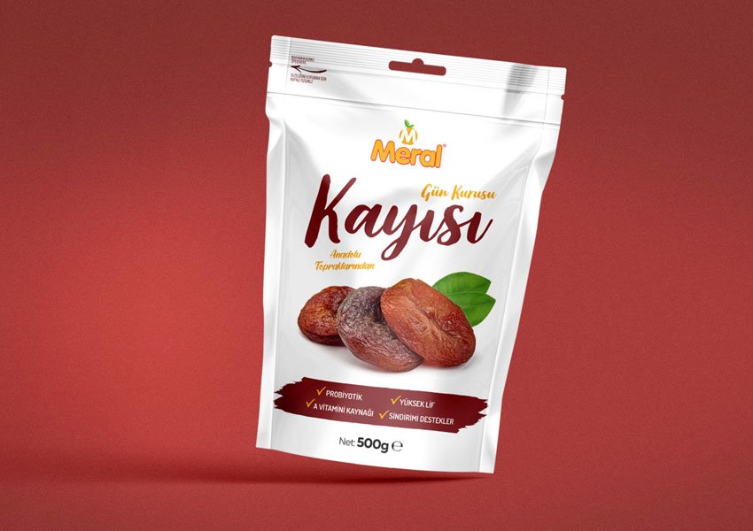 Doypack Kuru Kayısı Ambalaj Tasarımı