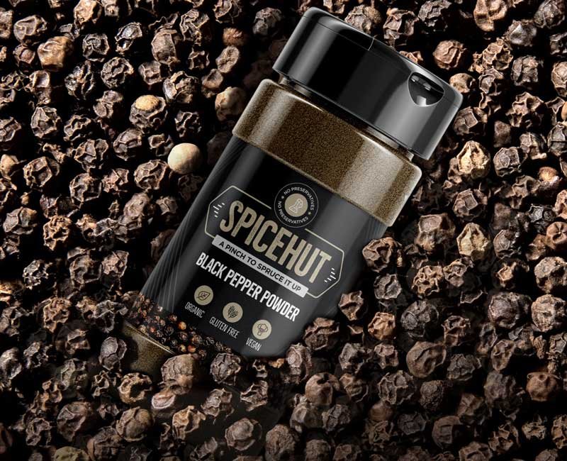 Baharat Karabiber Kutu Etiket Tasarım